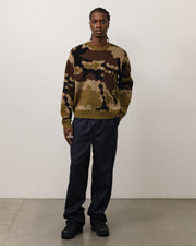 CAMO JACQUARD SWEATER