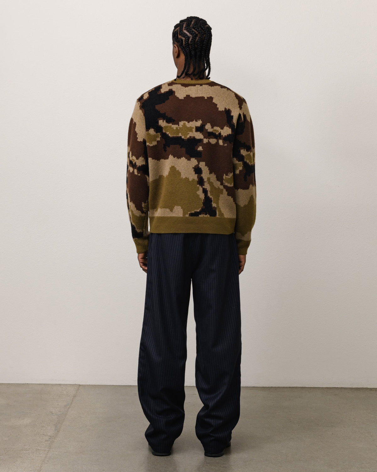 CAMO JACQUARD SWEATER