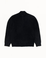 BRUSHED CASHMERE QUARTER ZIP