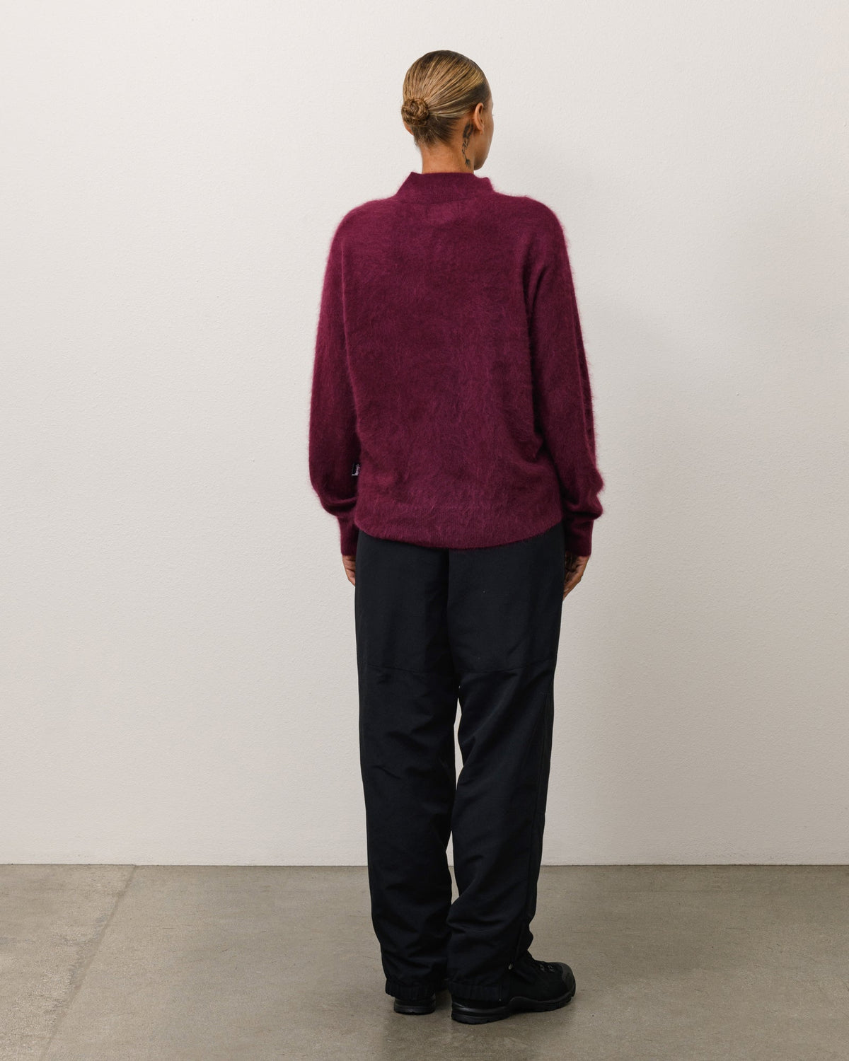 BRUSHED CASHMERE QUARTER ZIP