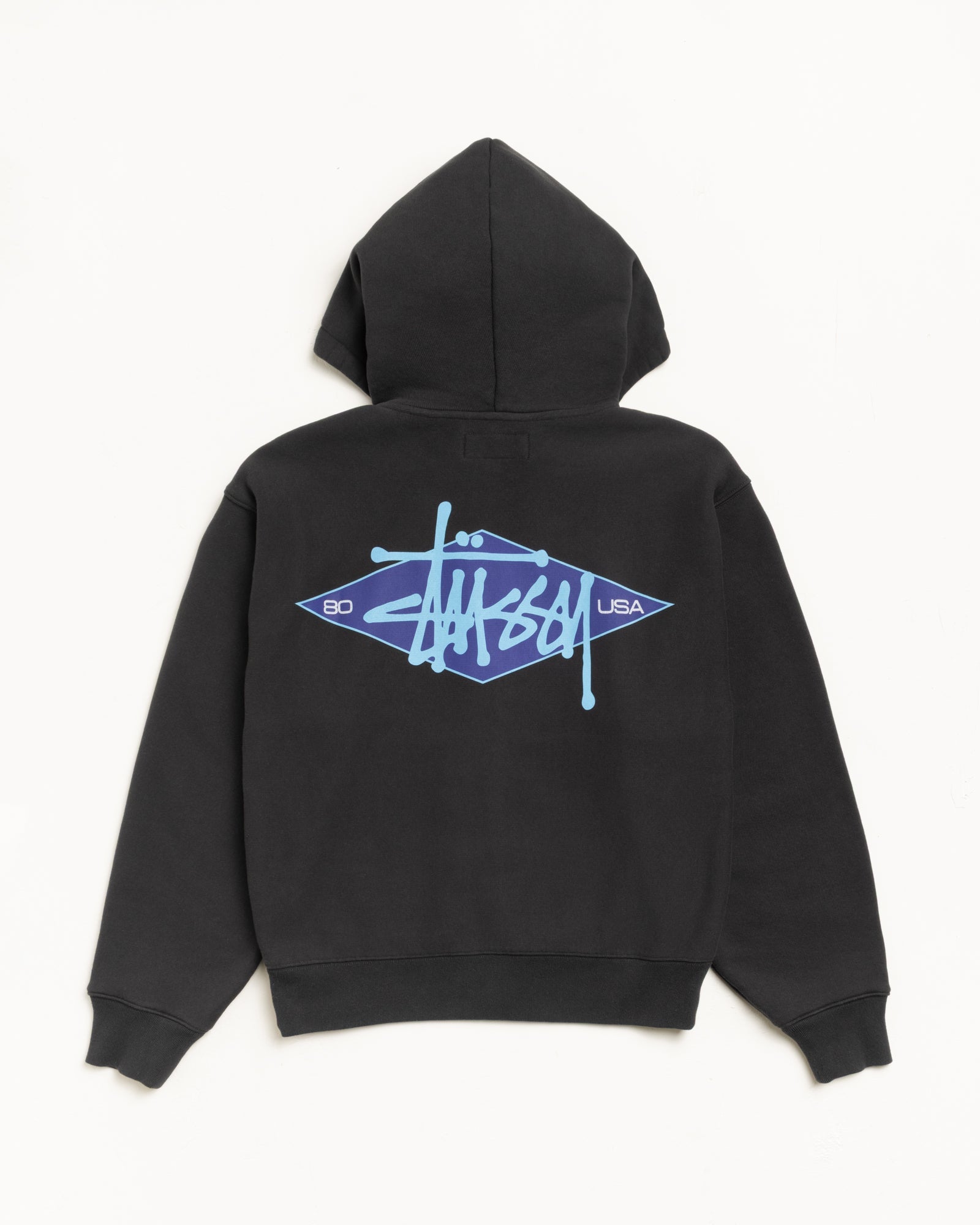 BASIC DIAMOND ZIP HOODIE