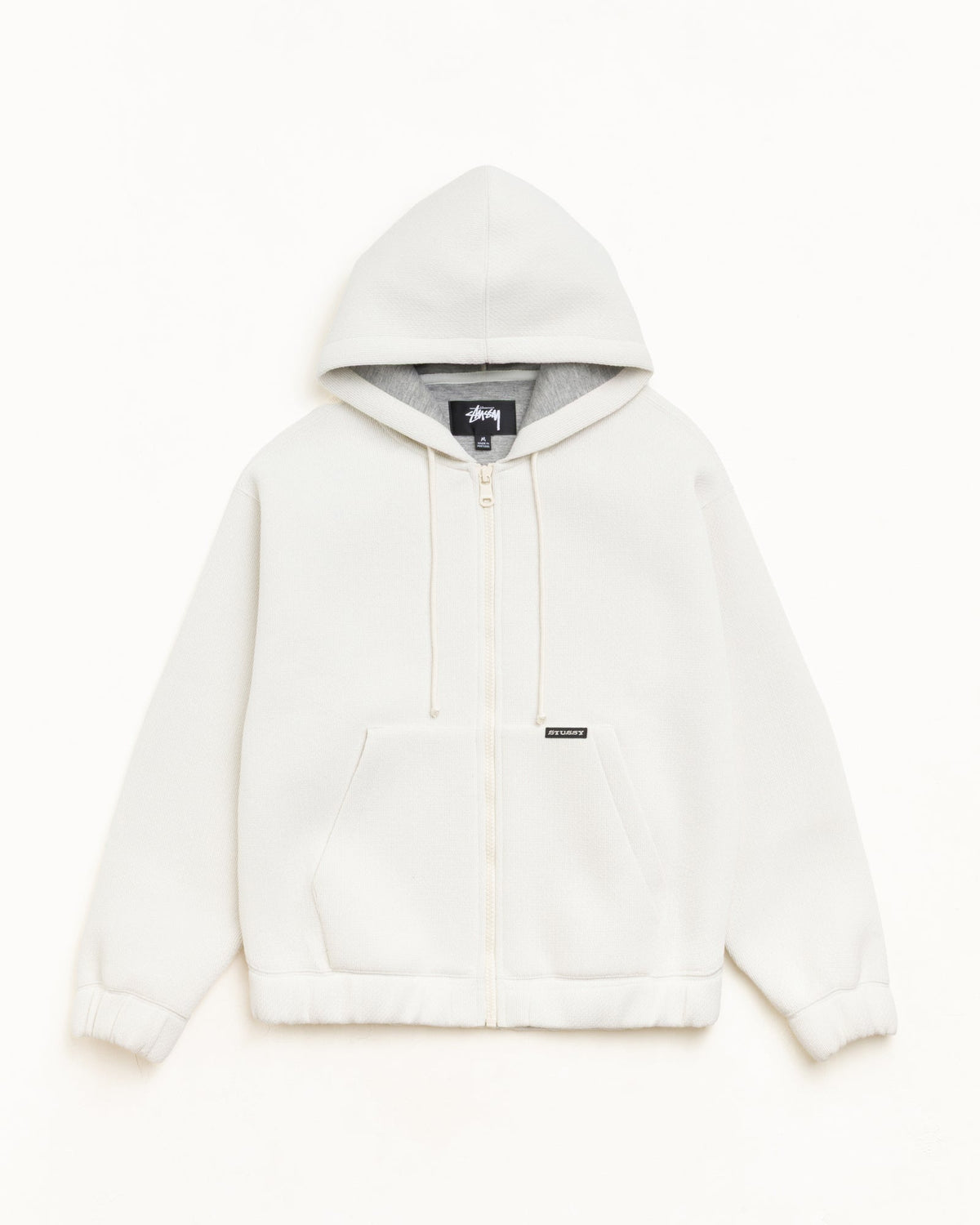 BONDED JERSEY ZIP HOODIE