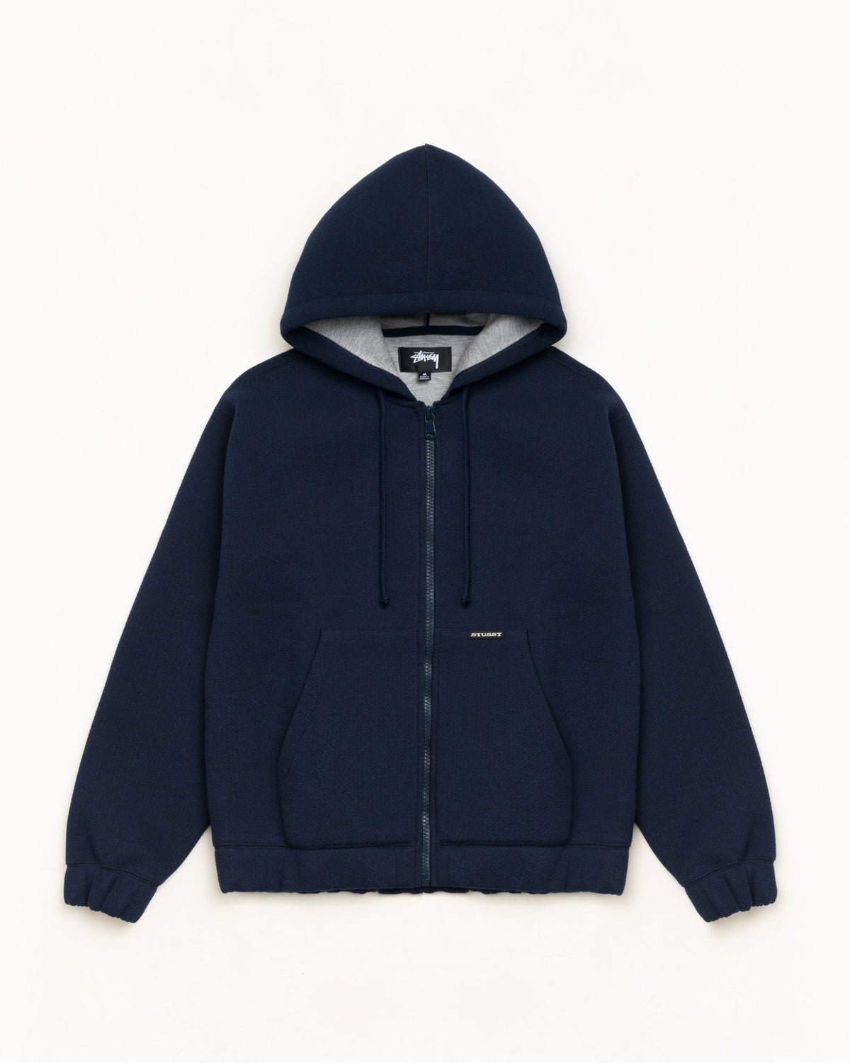 BONDED JERSEY ZIP HOODIE