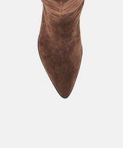 ALIMA BOOTS DK BROWN SUEDE