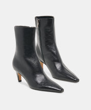 KARLIE BOOTIES BLACK LEATHER