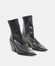 TALLEN BOOTIES BLACK LEATHER