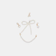 MERIT SNEAKERS WHITE GOLD LEATHER + PEARL CHARM BUNDLE