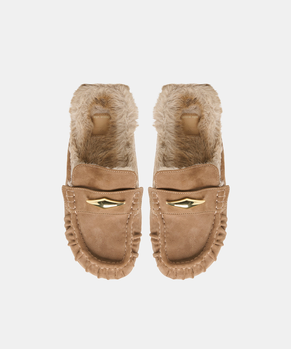 JODERO PLUSH FLATS MUSHROOM SUEDE