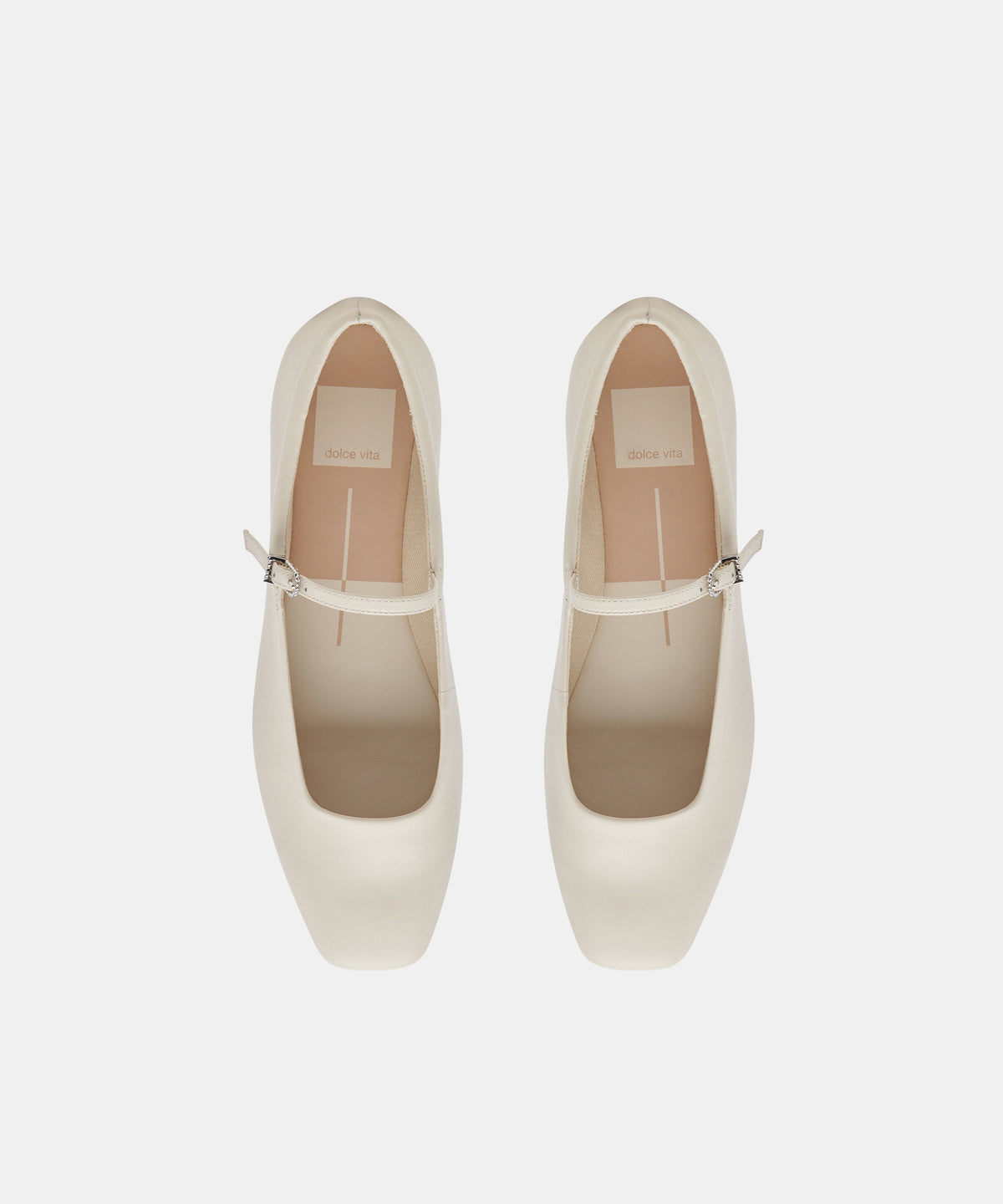 REYES BALLET FLATS IVORY LEATHER