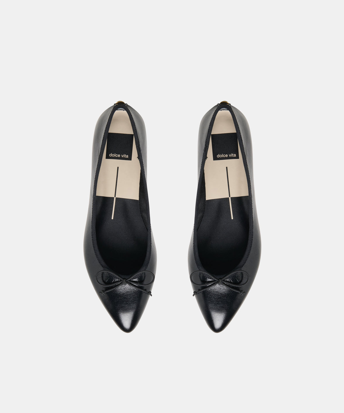 CELIO BALLET FLATS BLACK LEATHER