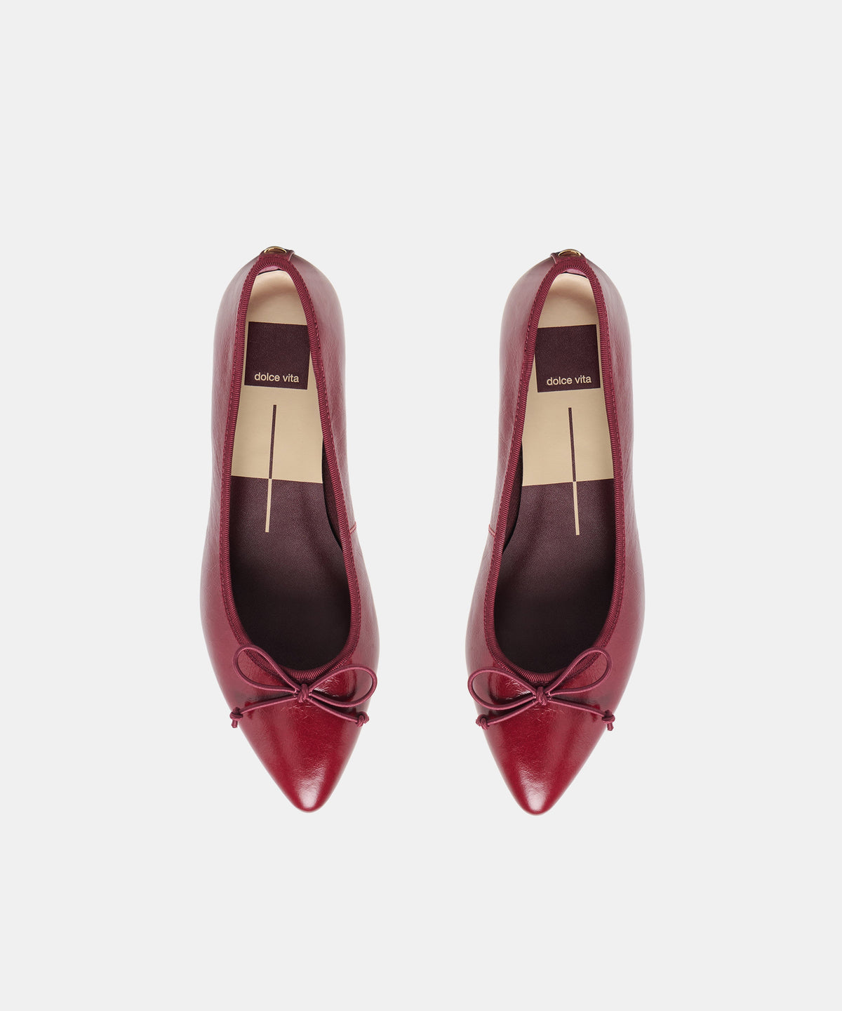CELIO BALLET FLATS GARNET LEATHER