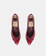 CELIO BALLET FLATS GARNET LEATHER