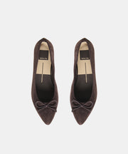 CELIO BALLET FLATS WALNUT SUEDE