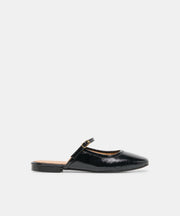 ELIO FLATS BLACK LEATHER
