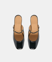 ELIO FLATS BLACK LEATHER