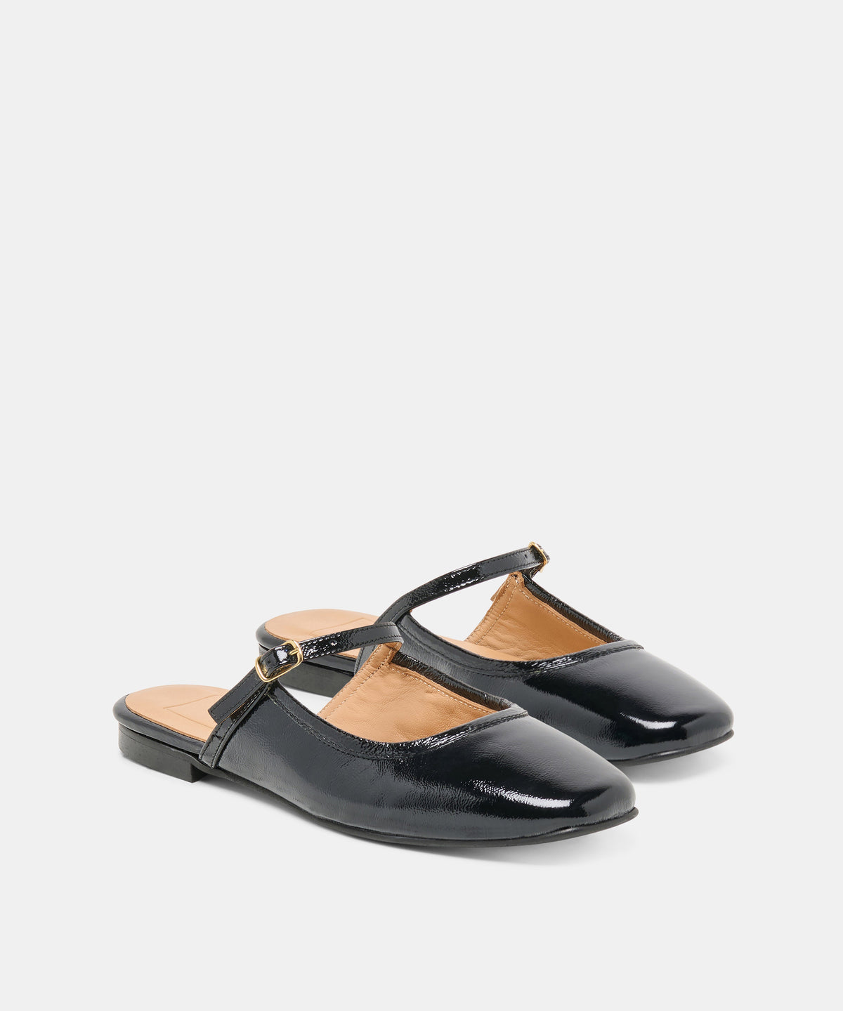 ELIO FLATS BLACK LEATHER
