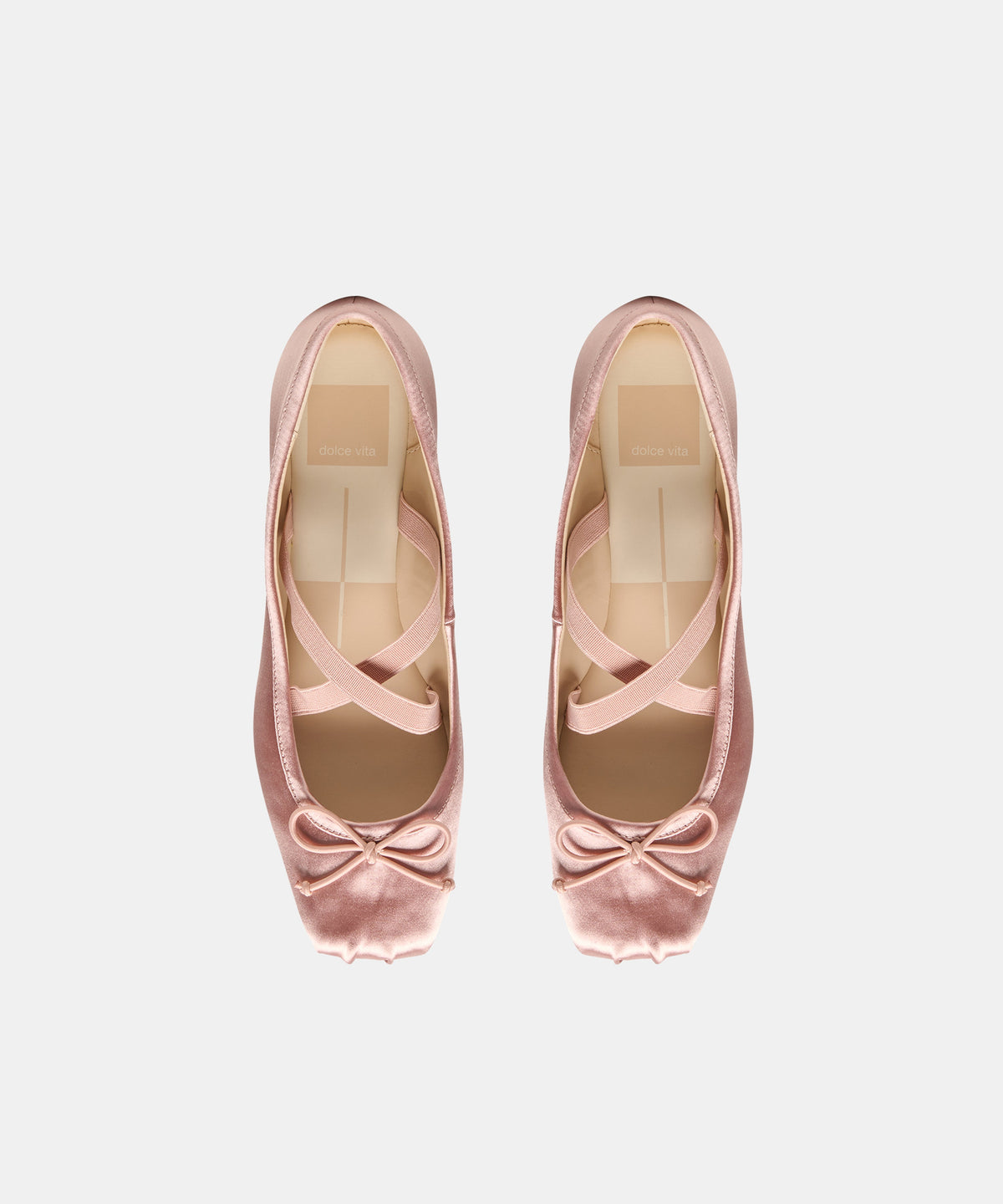 GWINN BALLET FLATS BLUSH SATIN
