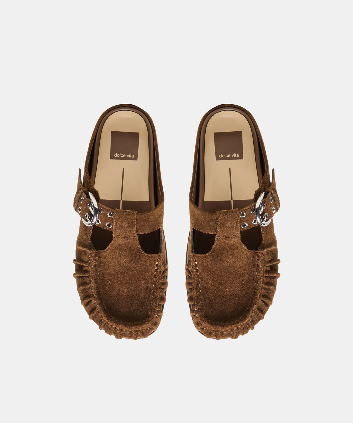 JEANNE FLATS CHESTNUT SUEDE