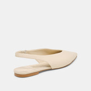 KENDLE FLATS WHITE LEATHER