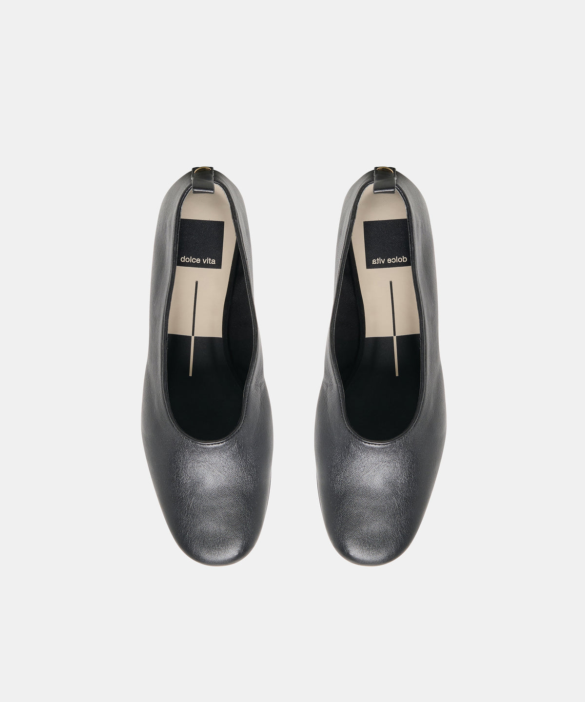 KORY BALLET FLATS BLACK LEATHER