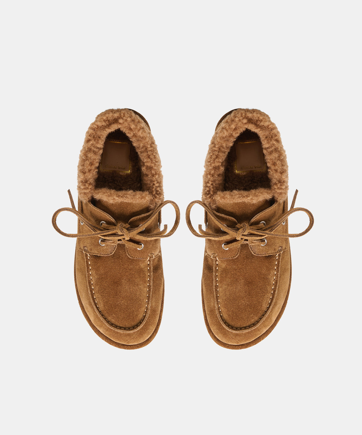 LAUNA FLATS BROWN SUEDE