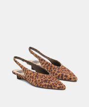 LEEROY FLATS DK LEOPARD PRINTED SUEDE