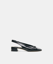 MARIEN MID HEELS BLACK LEATHER