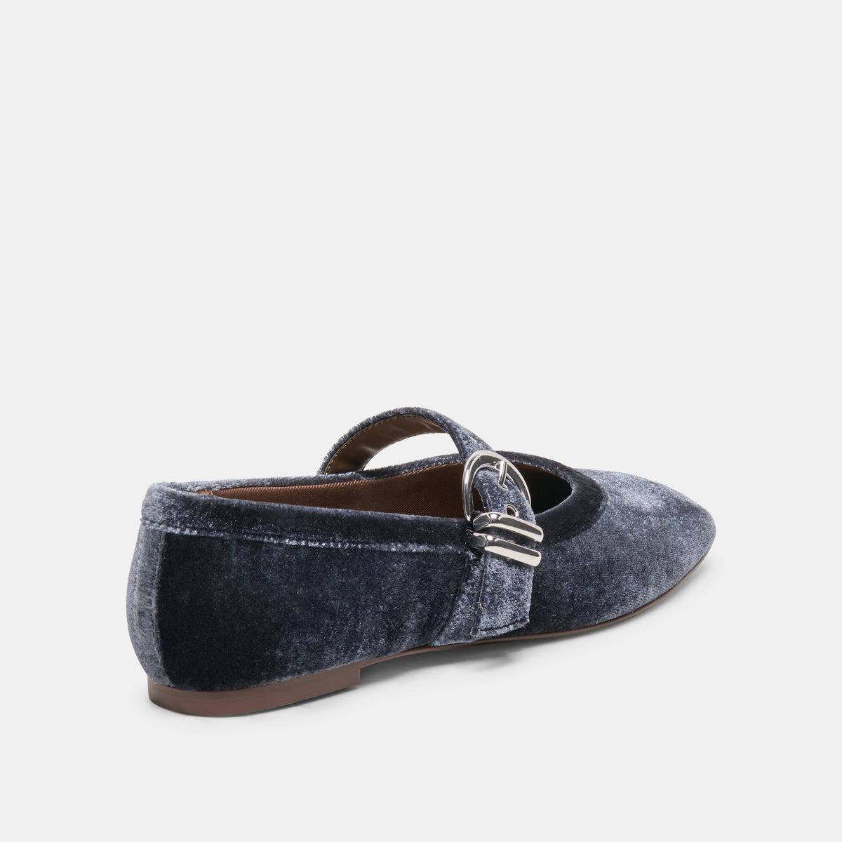 MIKEL VELVET BALLET FLATS NAVY VELVET