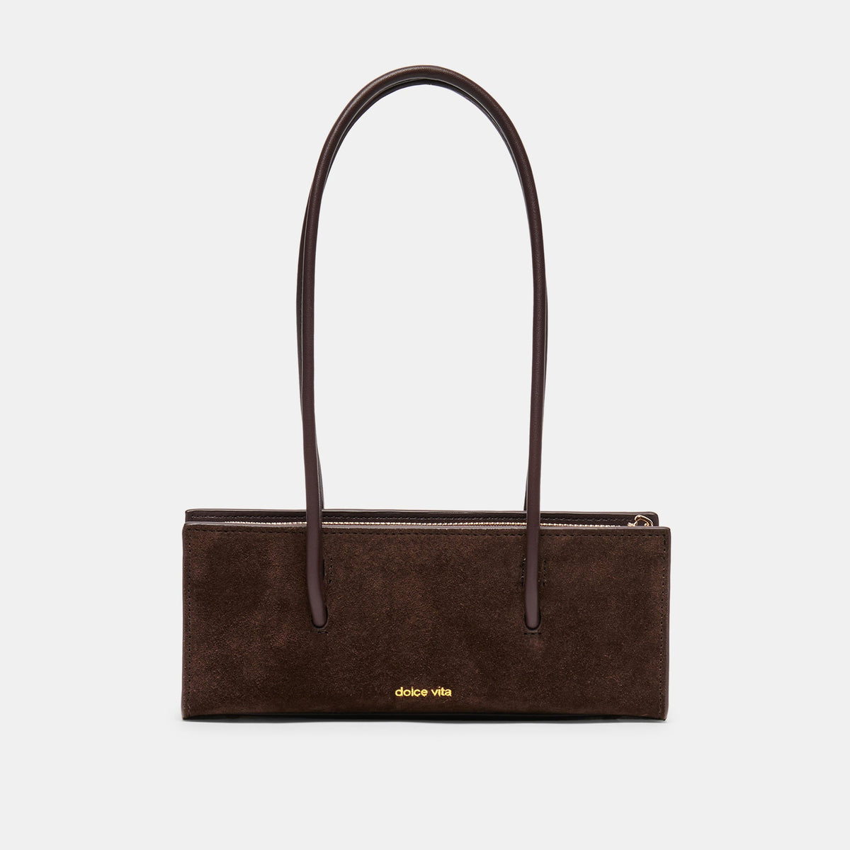 BESTIE HANDBAG ESPRESSO SUEDE