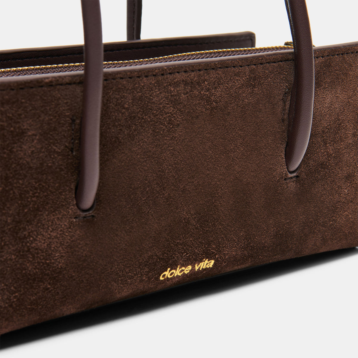 BESTIE HANDBAG ESPRESSO SUEDE