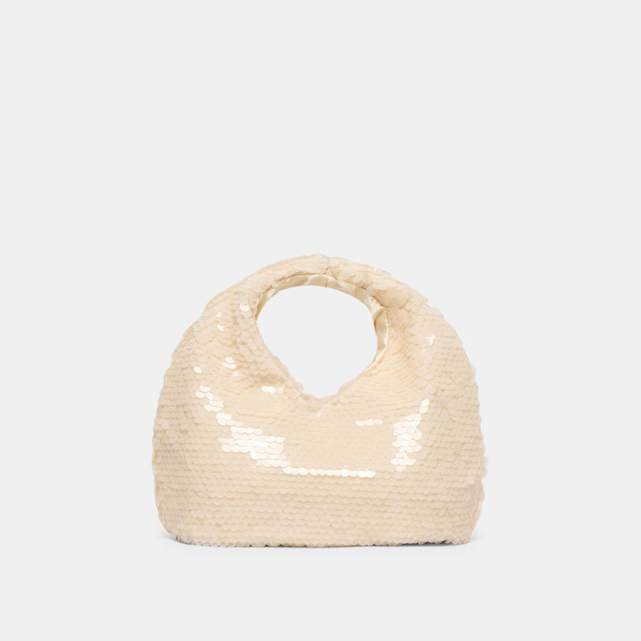 DAHLIA SEQUIN HANDBAG IVORY SEQUIN