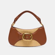 NUALA RAFFIA HANDBAG SADDLE STELLA