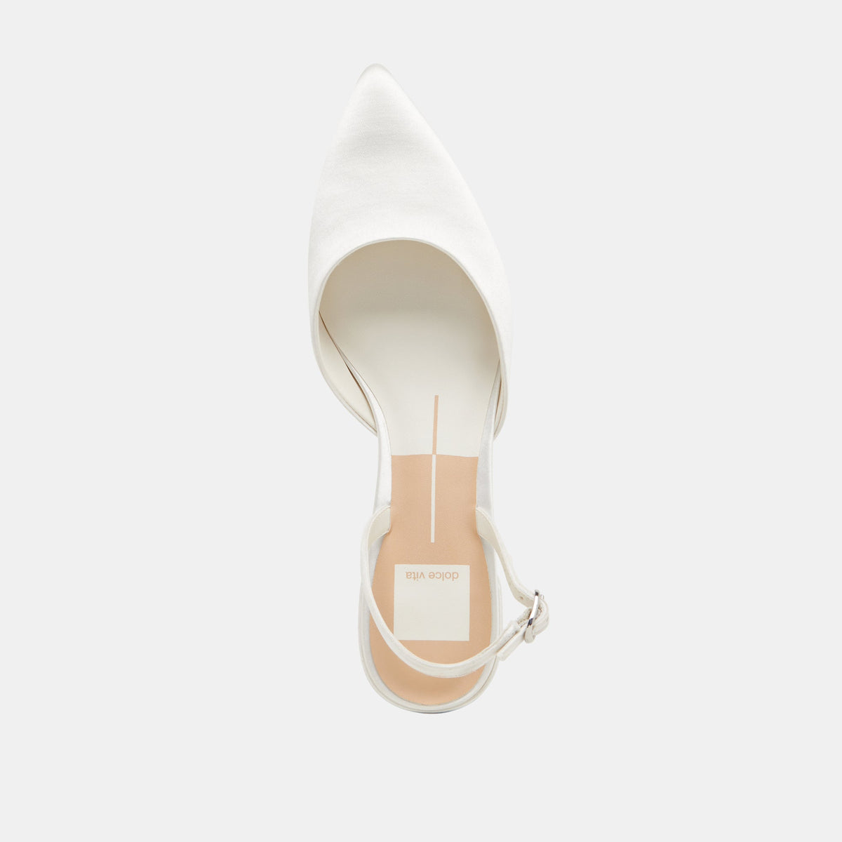 CAREL WIDE HEELS TRUE WHITE SATIN