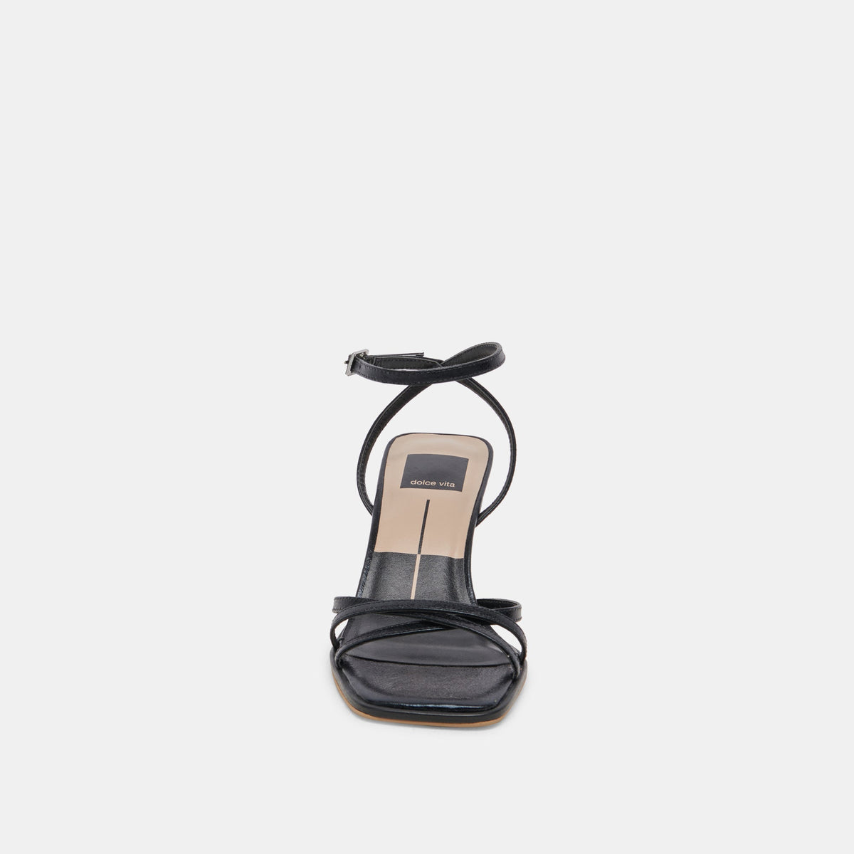 MANJI WIDE HEELS MIDNIGHT PATENT LEATHER
