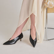 ALWYN HEELS MIDNIGHT CRINKLE PATENT