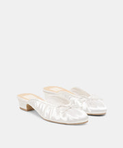 ARDENA SATIN HEELS TRUE WHITE SATIN