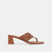 BARLO HEELS COGNAC WOVEN STELLA