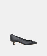 DAWSEN HEELS ONYX SATIN