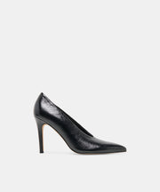 EMANI HEELS BLACK LEATHER