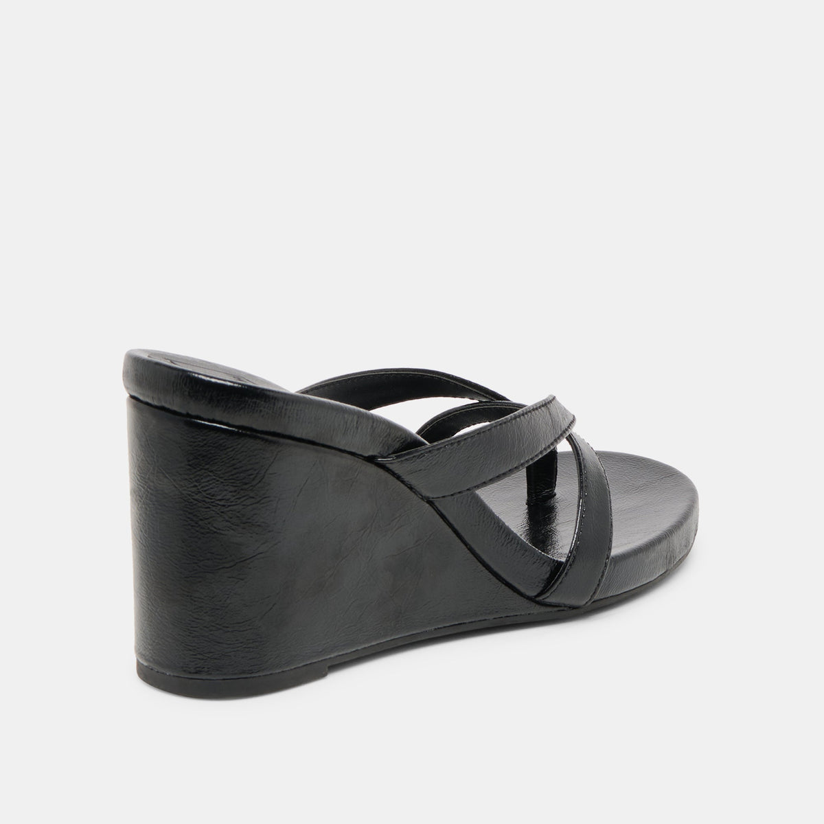 HELAN WEDGES BLACK LEATHER