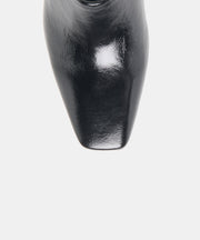 HILAH MULES MIDNIGHT CRINKLE PATENT