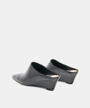 HILAH MULES MIDNIGHT CRINKLE PATENT