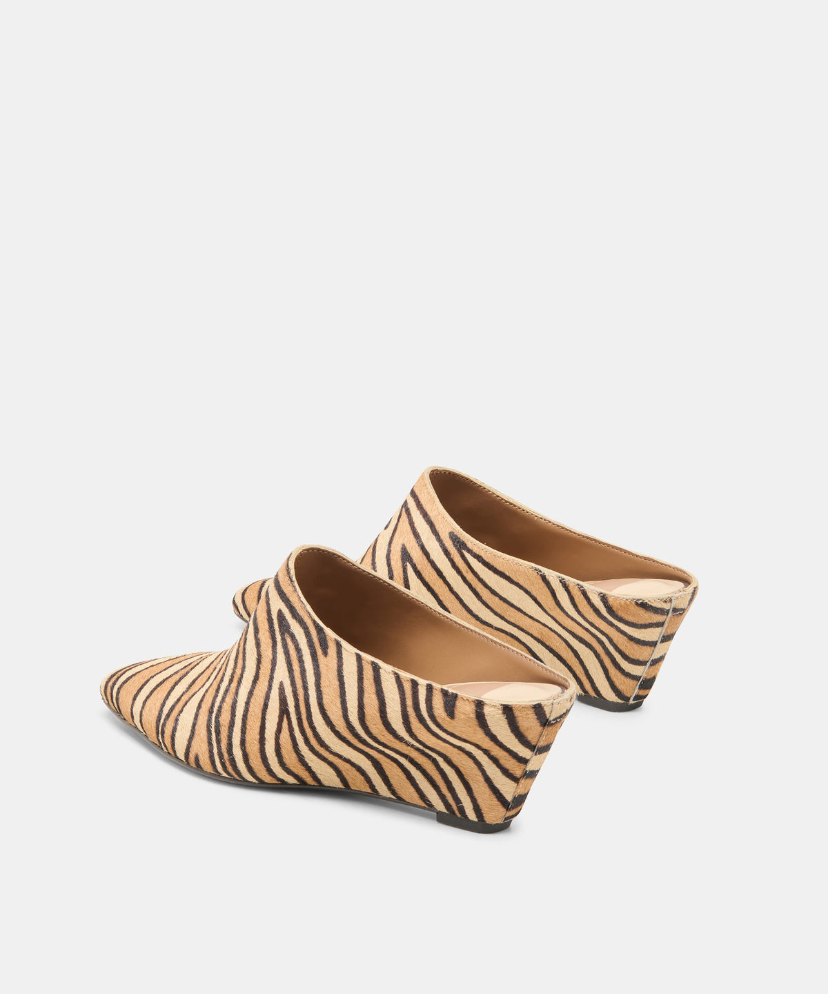 HILAH MULES TIGER CALF HAIR