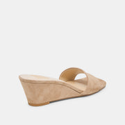 QAILY WIDE WEDGES CAMEL SUEDE