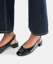 MARIEN MID HEELS BLACK LEATHER