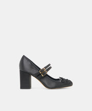 TIARAH HEELS ONYX SATIN