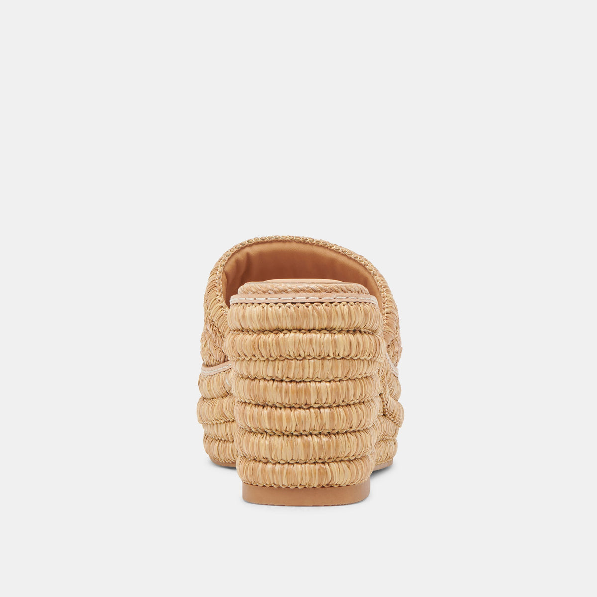 THRONE WIDE WEDGES LT NATURAL RAFFIA
