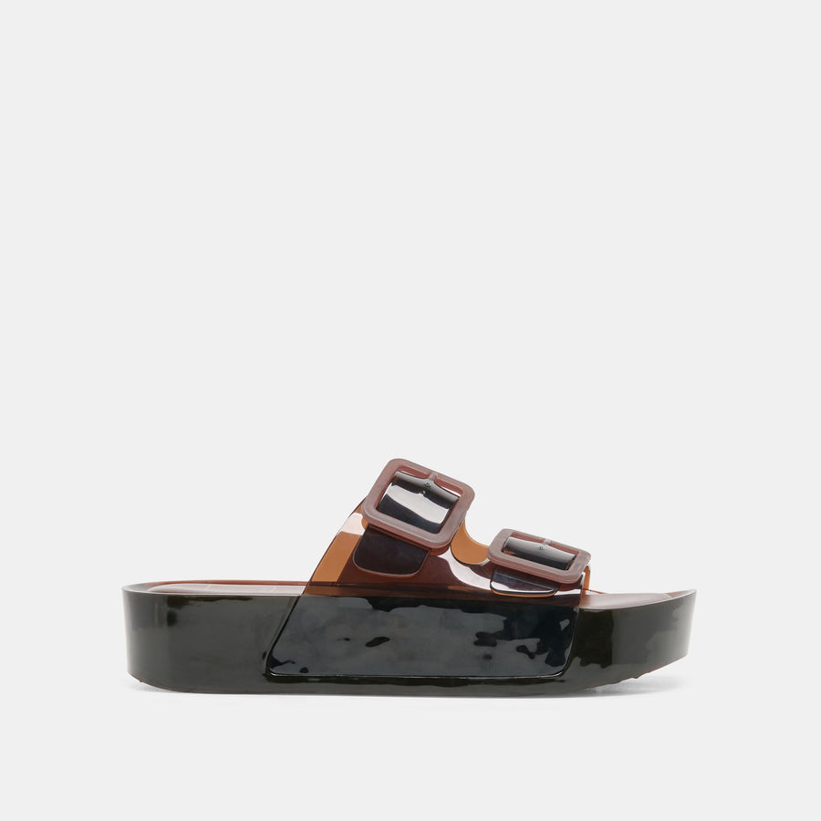 JULIO X SANDALS CHOCOLATE VINYL