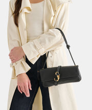 ALICE SHOULDER BAG BLACK LEATHER