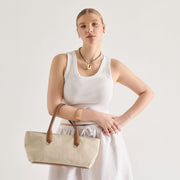 CLARINA SHOULDER BAG NATURAL CANVAS
